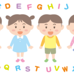 子供が楽しく英語を学んでいる様子